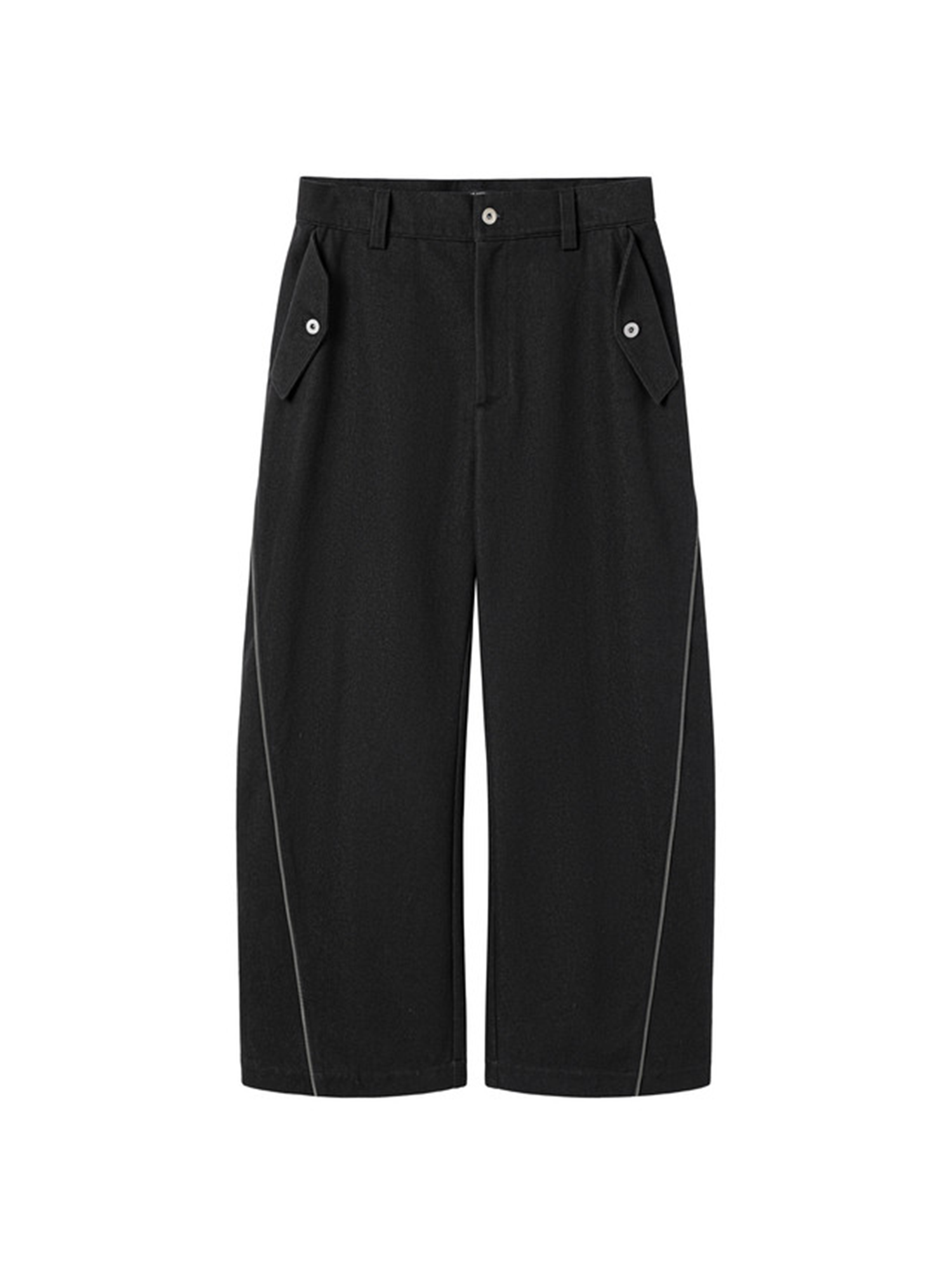 ALVNG AR ANTS Zip-Seam Wide-Leg Denim Trousers-Pants-Denim-S-Free Shipping Leatheretro