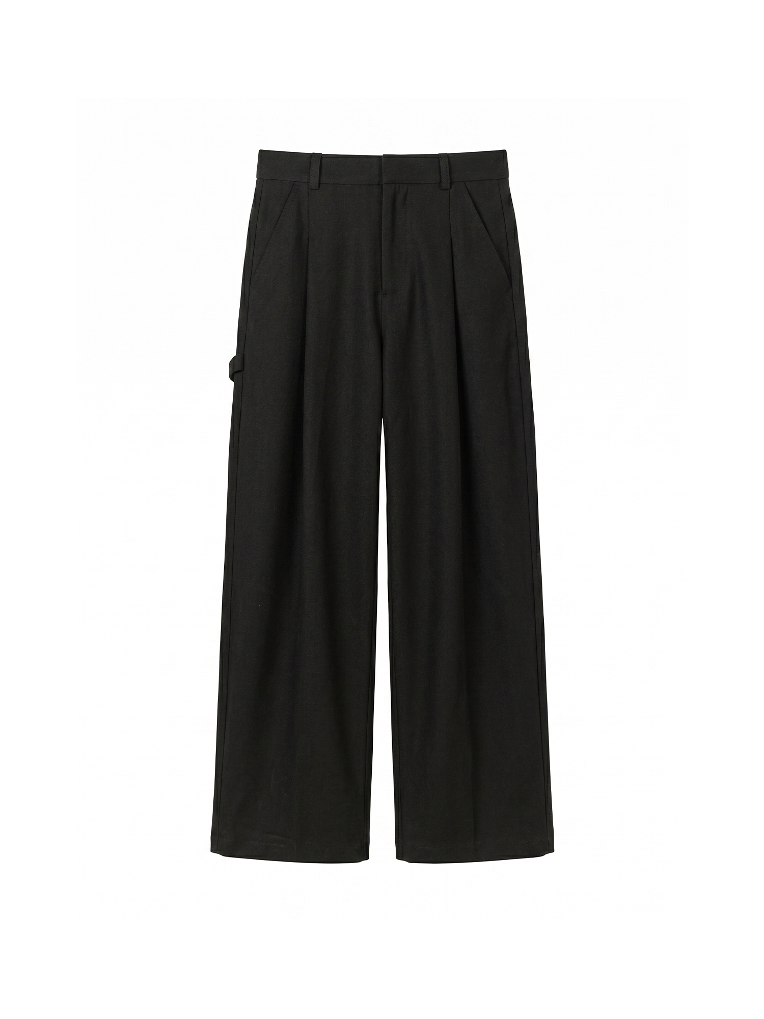 GRAINMUSTARD Minimal Draped Wide-Leg Trousers-Pants-XS-Free Shipping Leatheretro