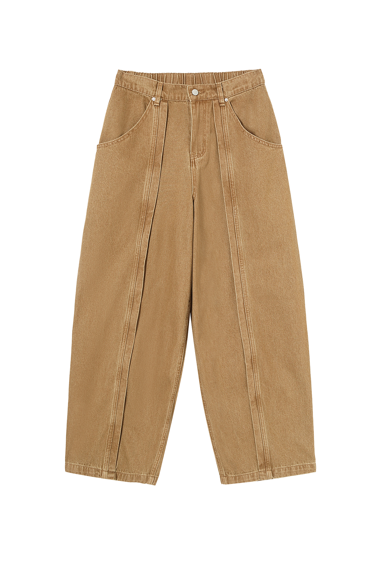 CLP Retro Washed Paneled Oversized Jeans-Jeans-M / 29"-Free Shipping Leatheretro