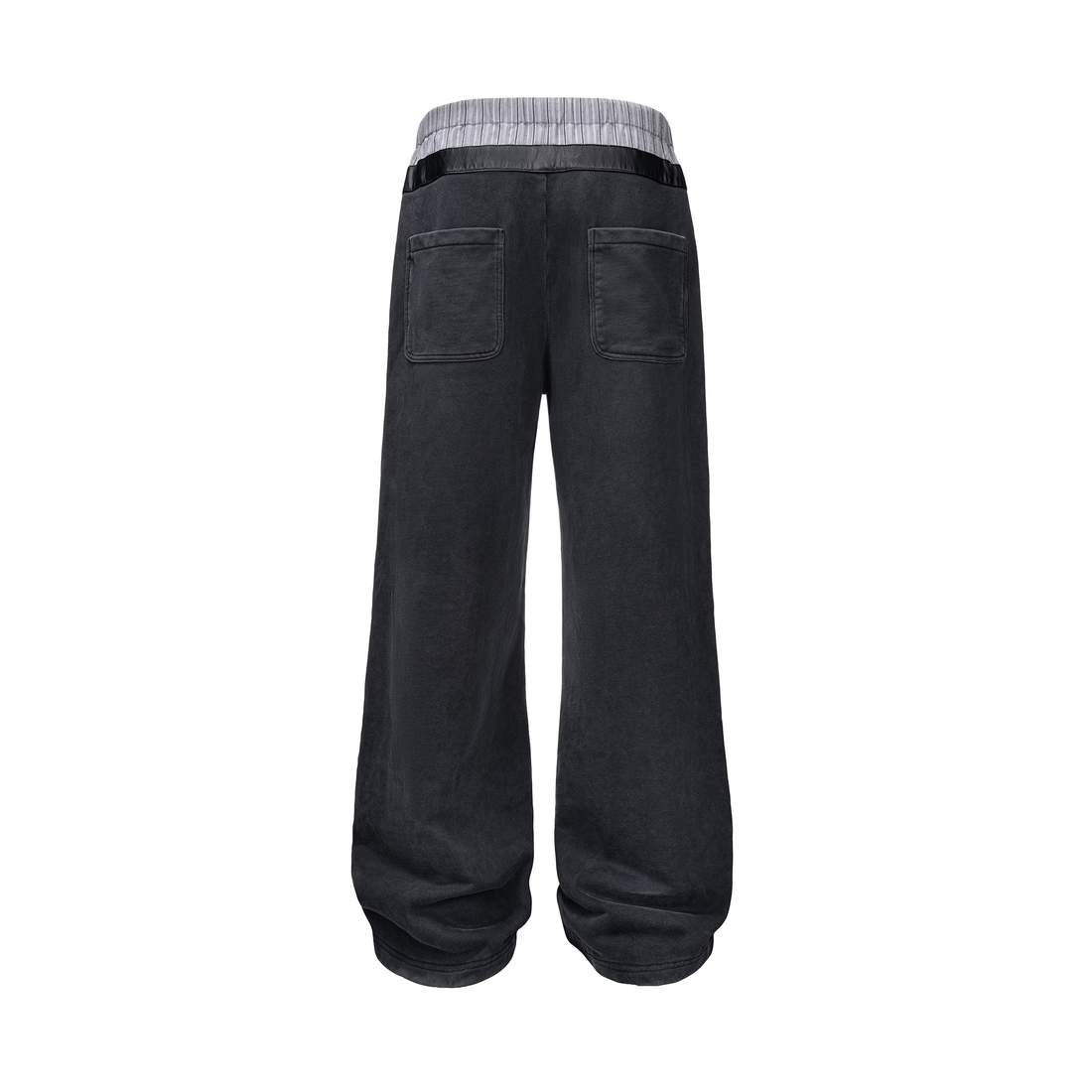 ESAIAS Washed Zebra Print Double-Waist Sweatpants-Pants-S / 28-31"-Free Shipping Leatheretro