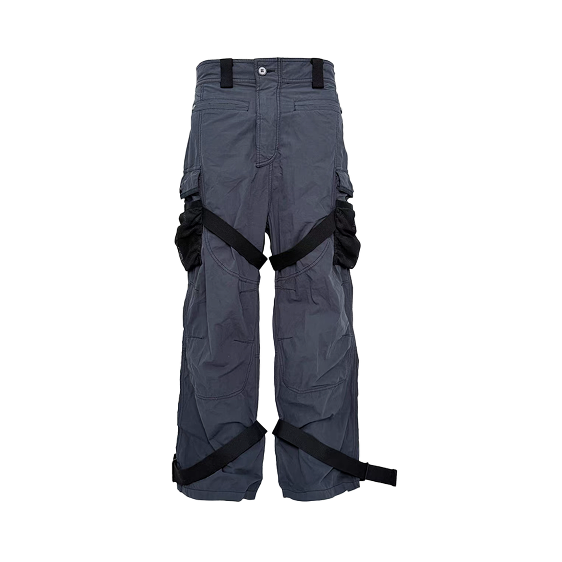 PCCVISION Adjustable Strap Washed Utility Cargo Pants-Pants-S (Preorder)-Free Shipping Leatheretro