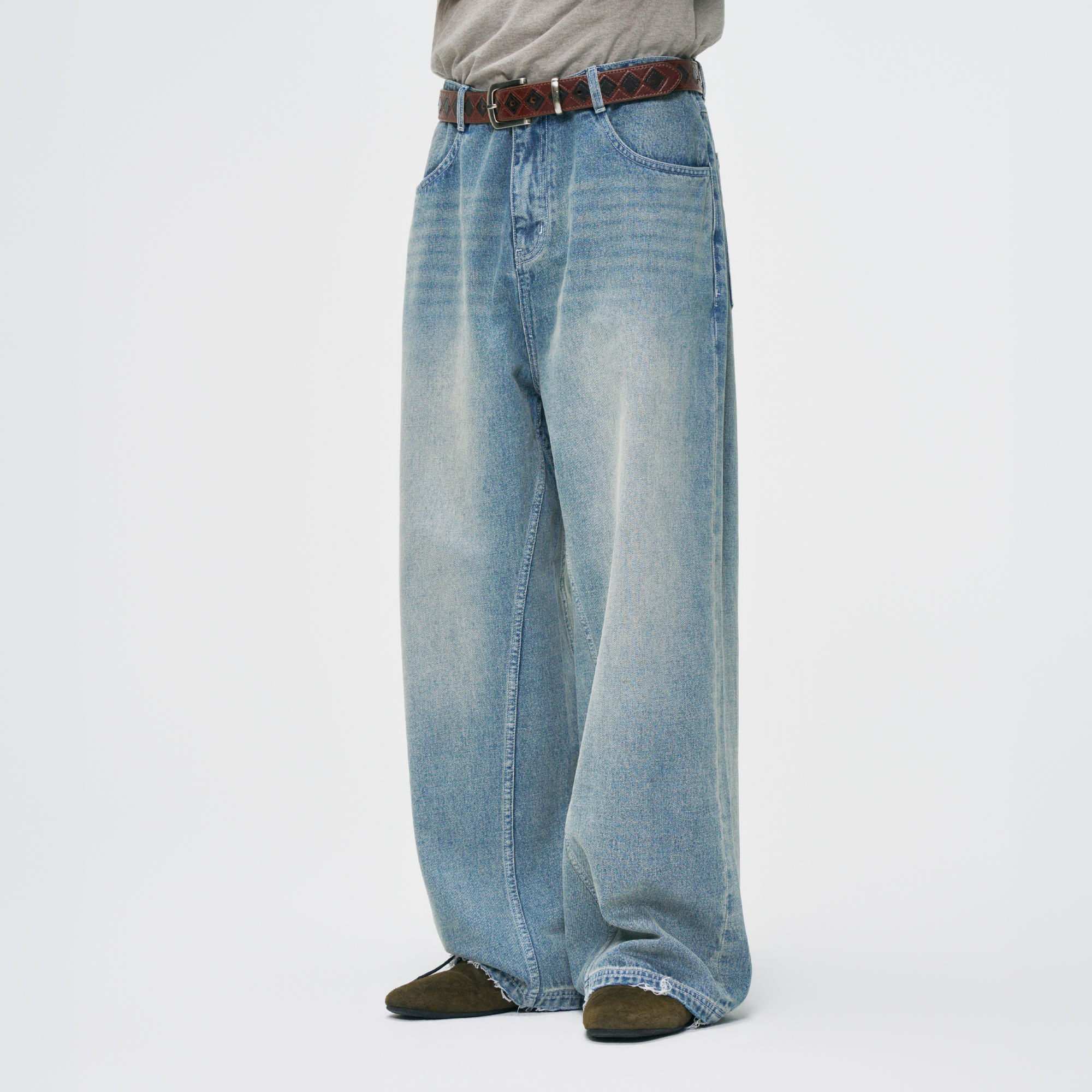 GONGHE REPUB Essential Washed Straight-Leg Jeans-Jeans-XS-Free Shipping Leatheretro