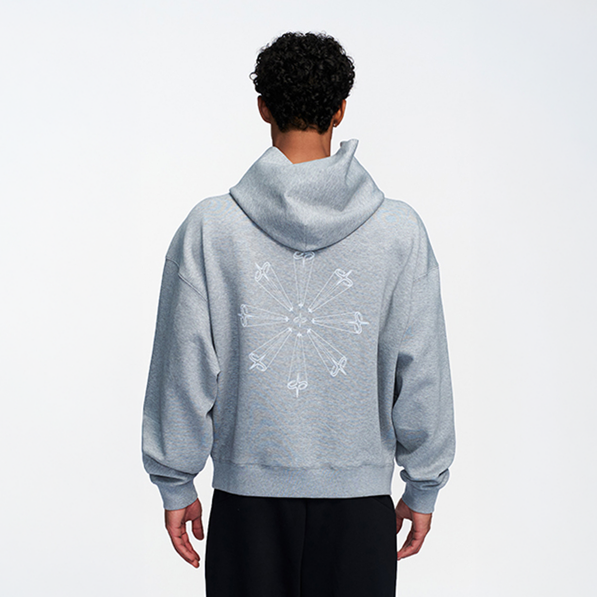 PUMPPLUS Essential Graphic Hoodie-Hoodie-M-Gray-Free Shipping Leatheretro