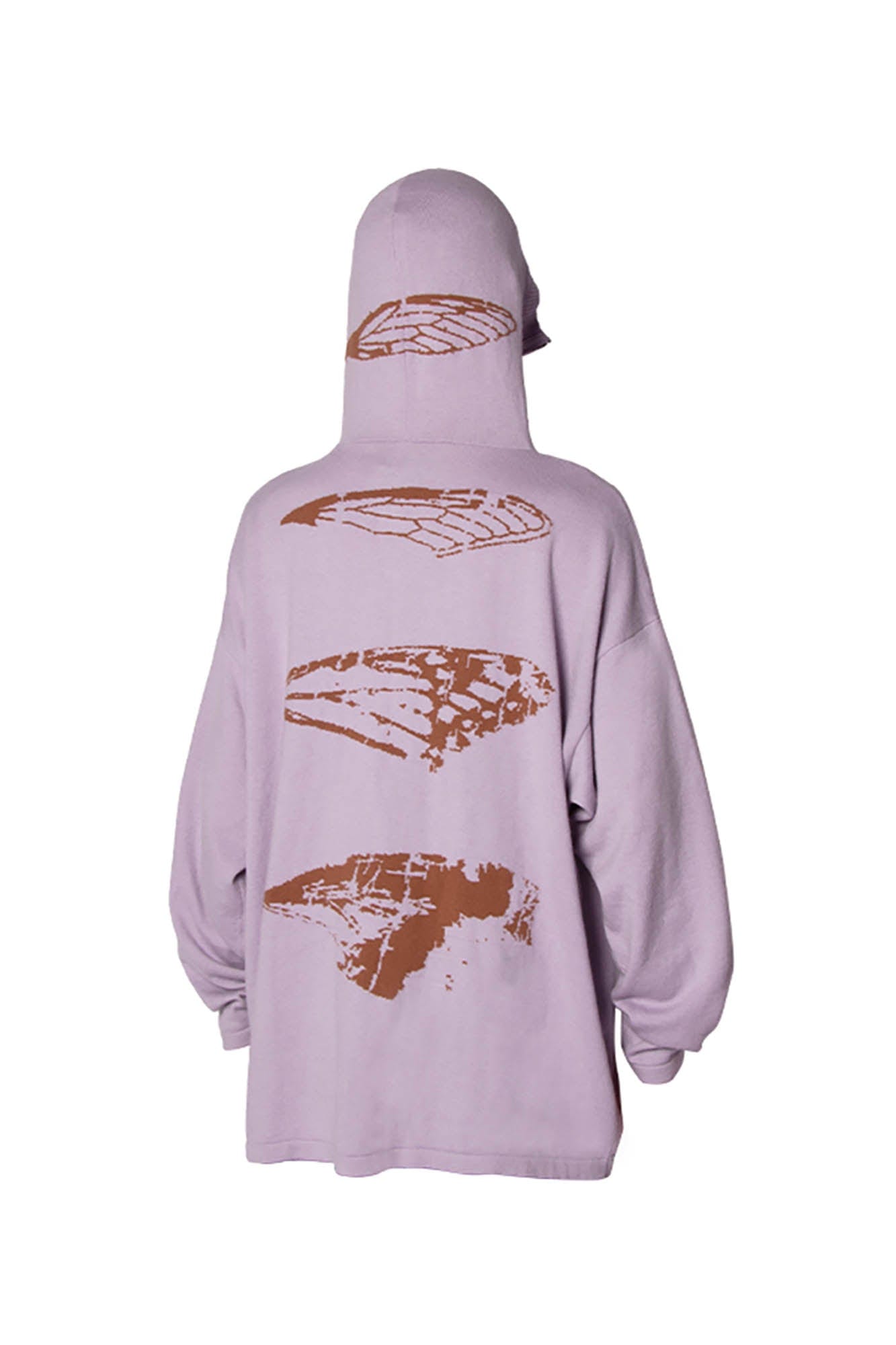 RELABEL Butterfly Zip-Up Mask Wool-Blended Hoodie-Hoodie-XS-Free Shipping Leatheretro