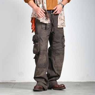 NEIGBORL Multi-Pocket Paratrooper Cargo Pants-Pants-S-Free Shipping Leatheretro