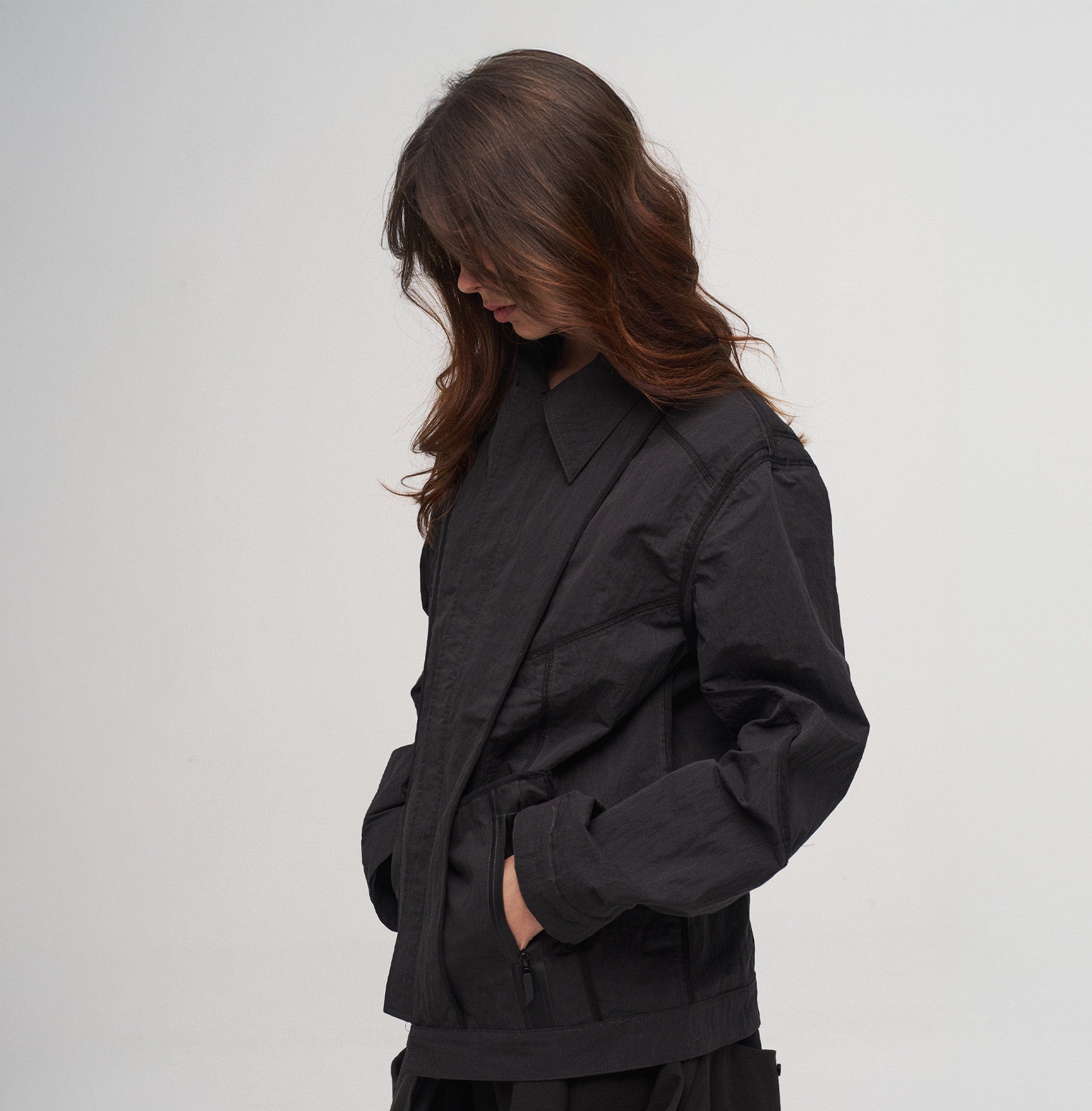 ILNya Nieternite Nifutur Panel Wrinkle Reversible Jacket-Jacket-S (0)-Free Shipping Leatheretro