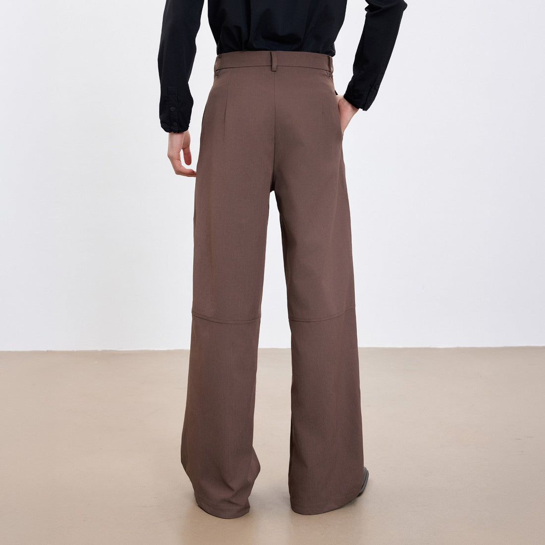 TUIMU Double-Pleat Curved Trousers-Pants-S (Preorder)-Free Shipping Leatheretro