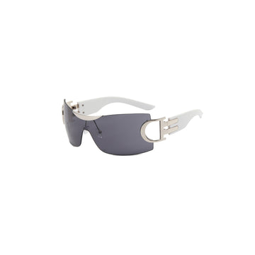 DAMAGE ASIA Shield Wrap Sunglasses-Sunglasses-One Size-Gray-Free Shipping Leatheretro