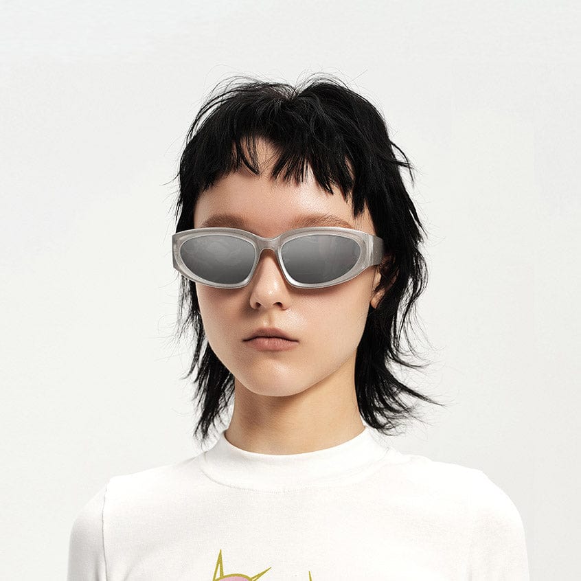 DAMAGE ASIA OPTICALS The Silver Sunglasses-Sunglasses-One Size-Light Grey-Free Shipping Leatheretro