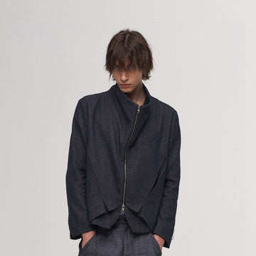 ILNya Nieternite Nifutur Double-Layer Weave Linen Jacket Blue-Jacket-S (0)-Free Shipping Leatheretro