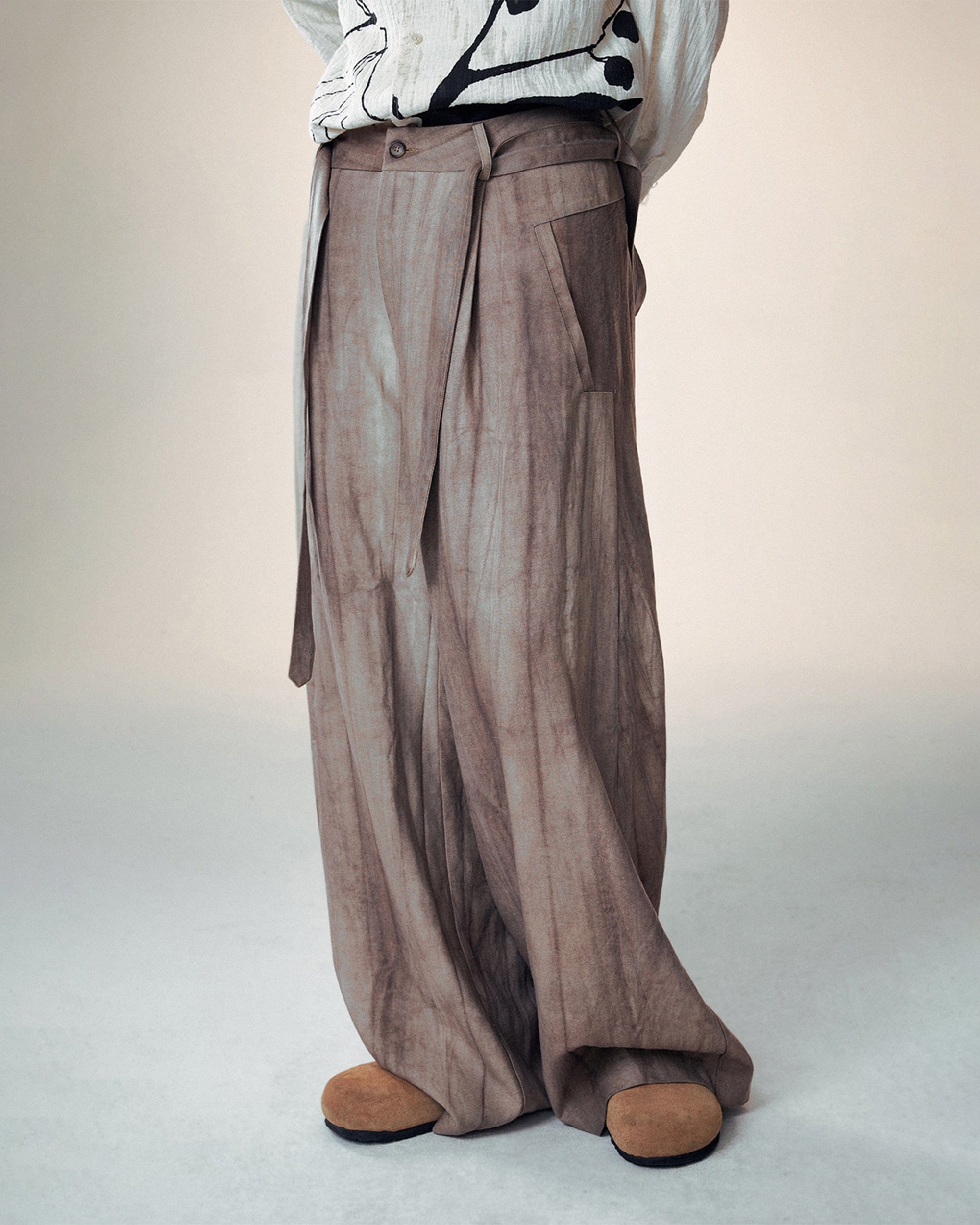 1997 POSTOFFICE Retro Ink Pocket Adjustable Pants-Pants-S-Free Shipping Leatheretro