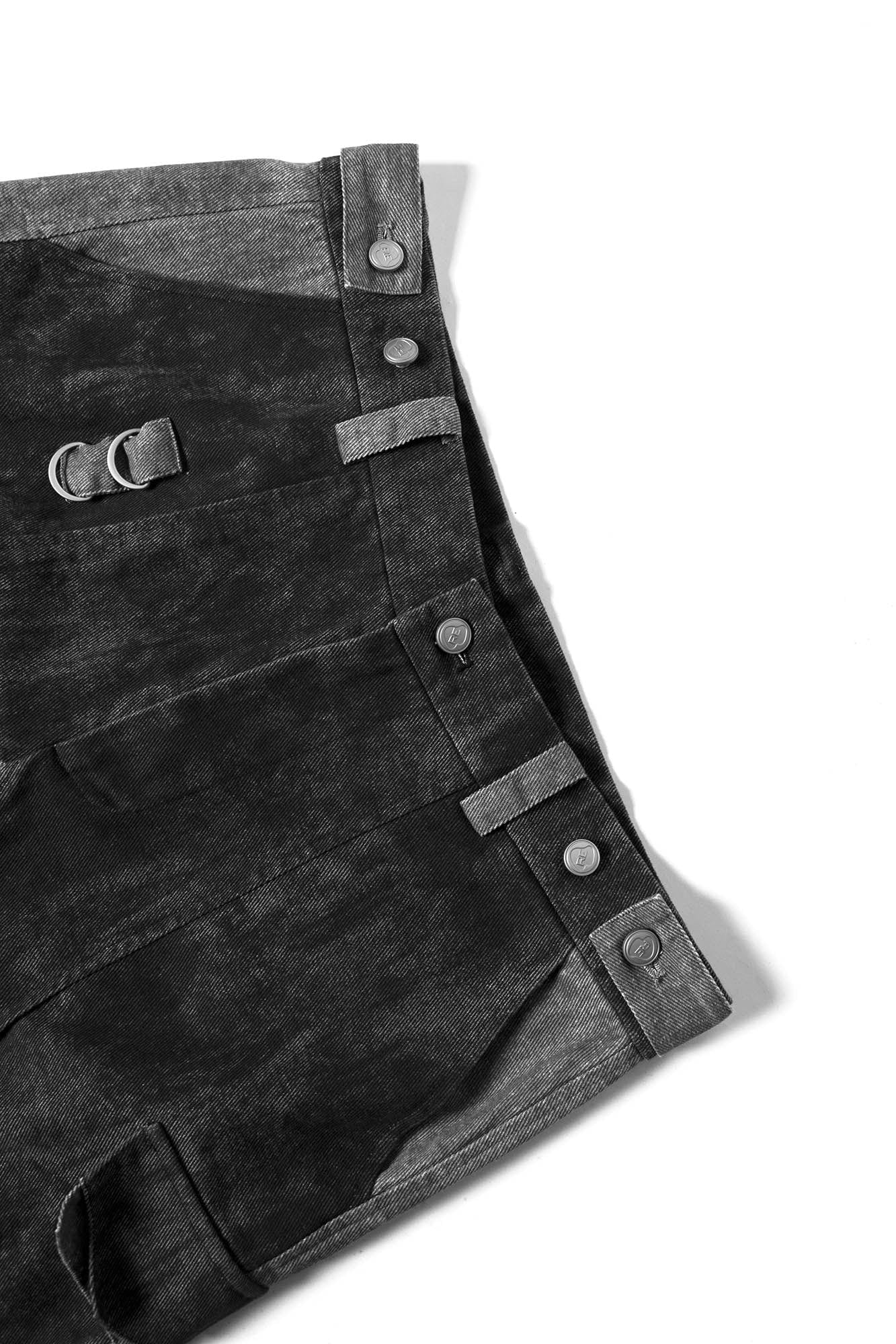 RELABEL Multi-Detachable Straps Cargo-Pants-XS-Gray-Free Shipping Leatheretro