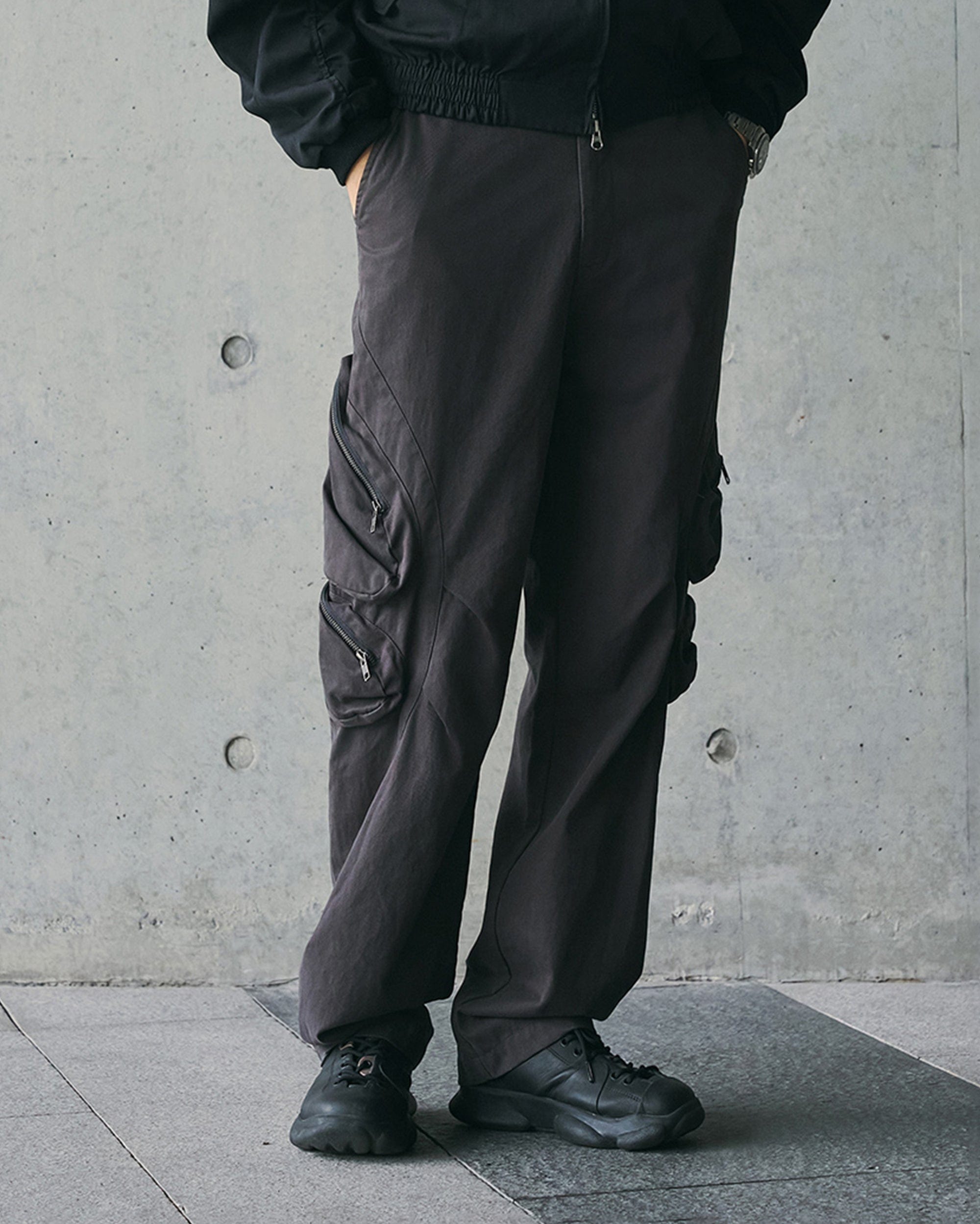 ENSHADOWER Modern Pleated Zipper Tactical Cargo-Pants-S-Free Shipping Leatheretro