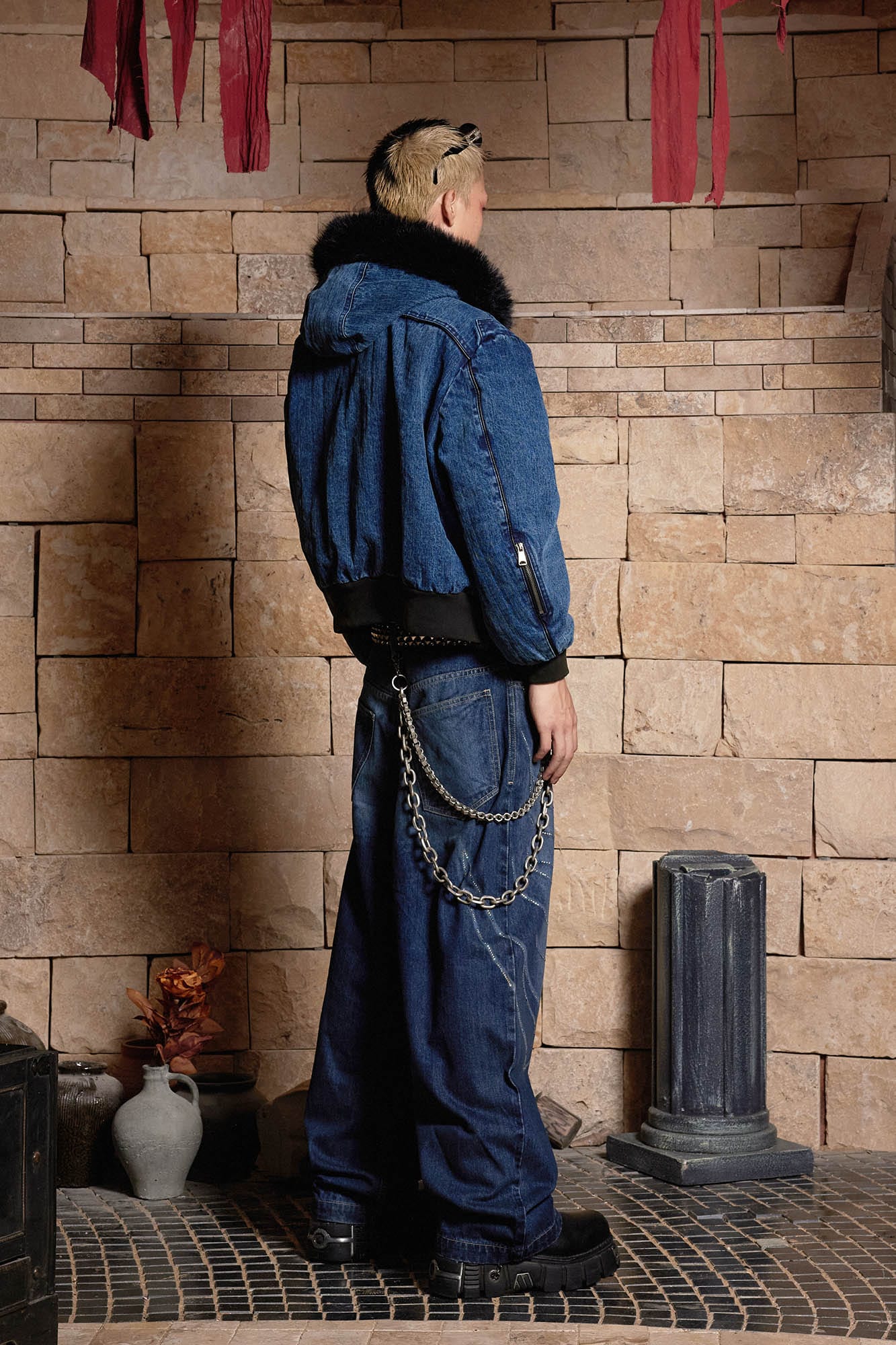 DND4DES Diamond Array Baggy Jeans-Jeans-S-Free Shipping Leatheretro