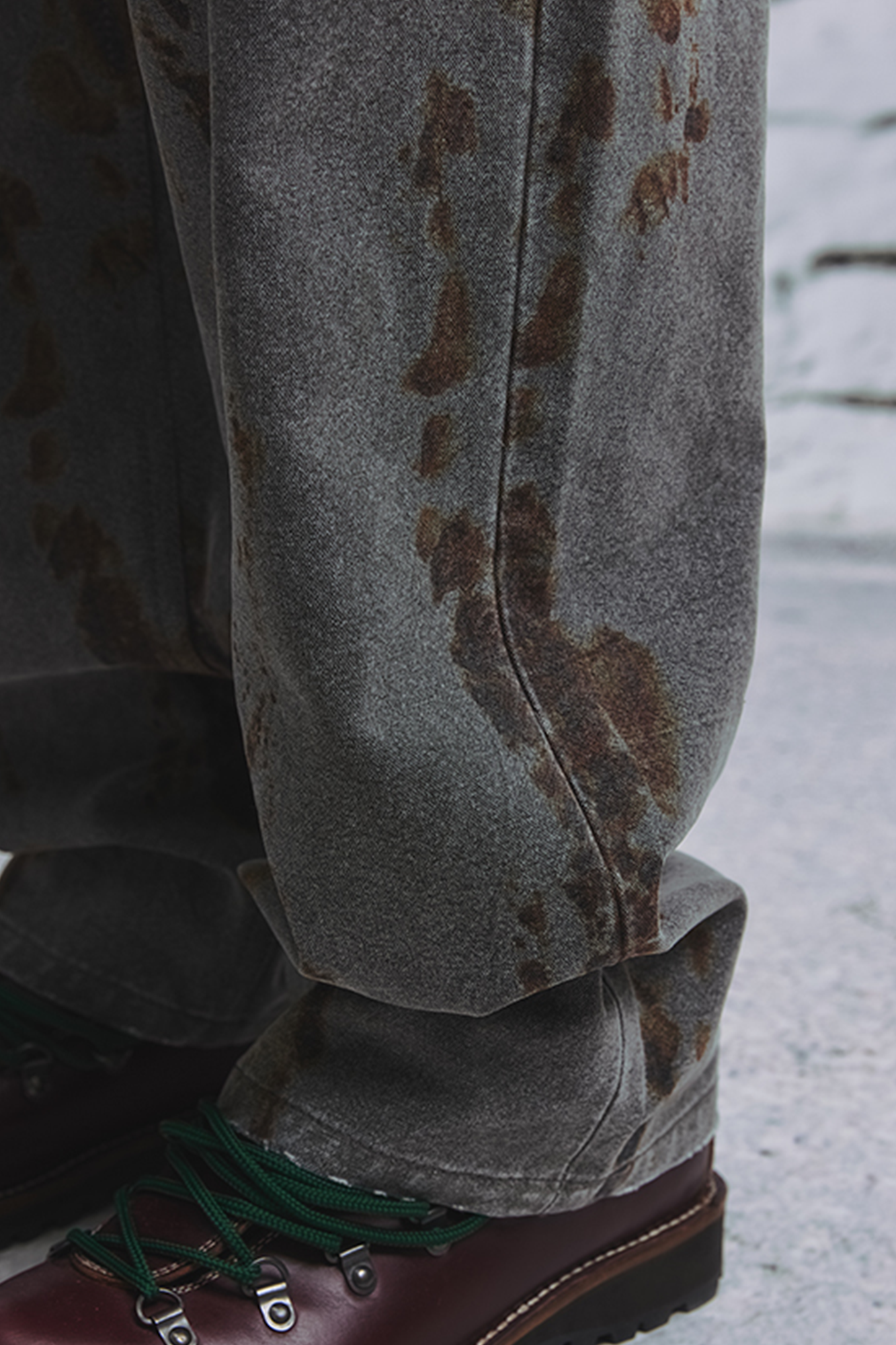 NIANJIUYIKOUER Rust Stain Graphic Washed Cargo Pants-Pants-S-Free Shipping Leatheretro