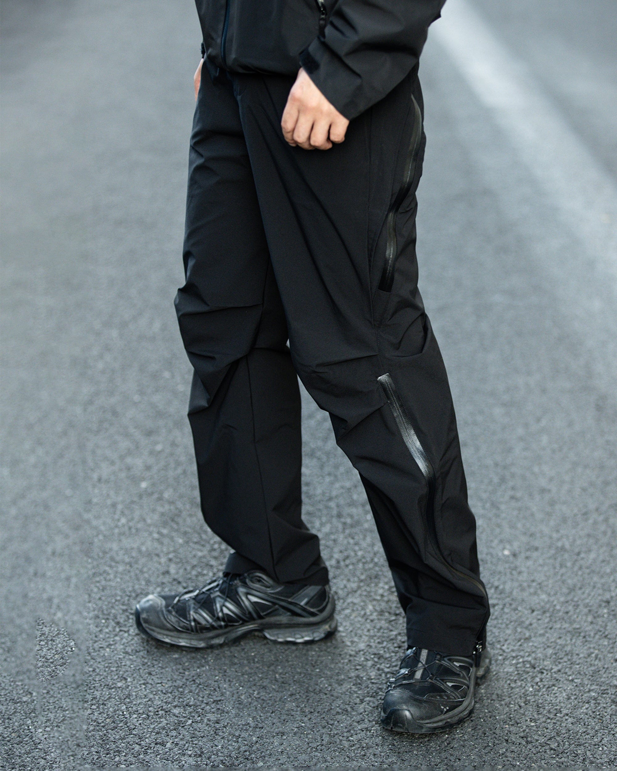 ENSHADOWER Modern Pleated City Pants-Pants-S-Free Shipping Leatheretro