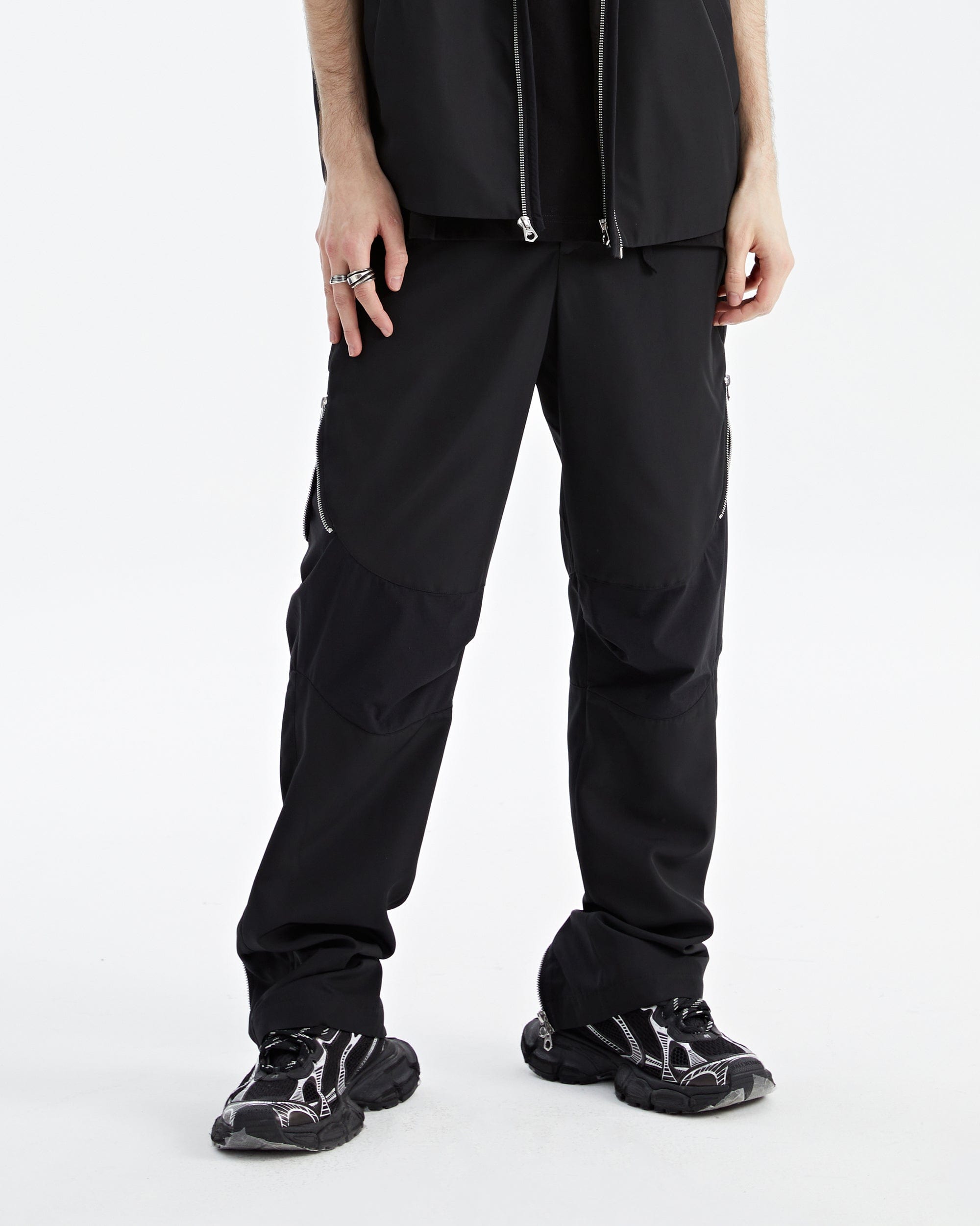 ORGANIC EMOTION Splash-Proof Zippered Paratrooper Pants-Pants-S-Free Shipping Leatheretro