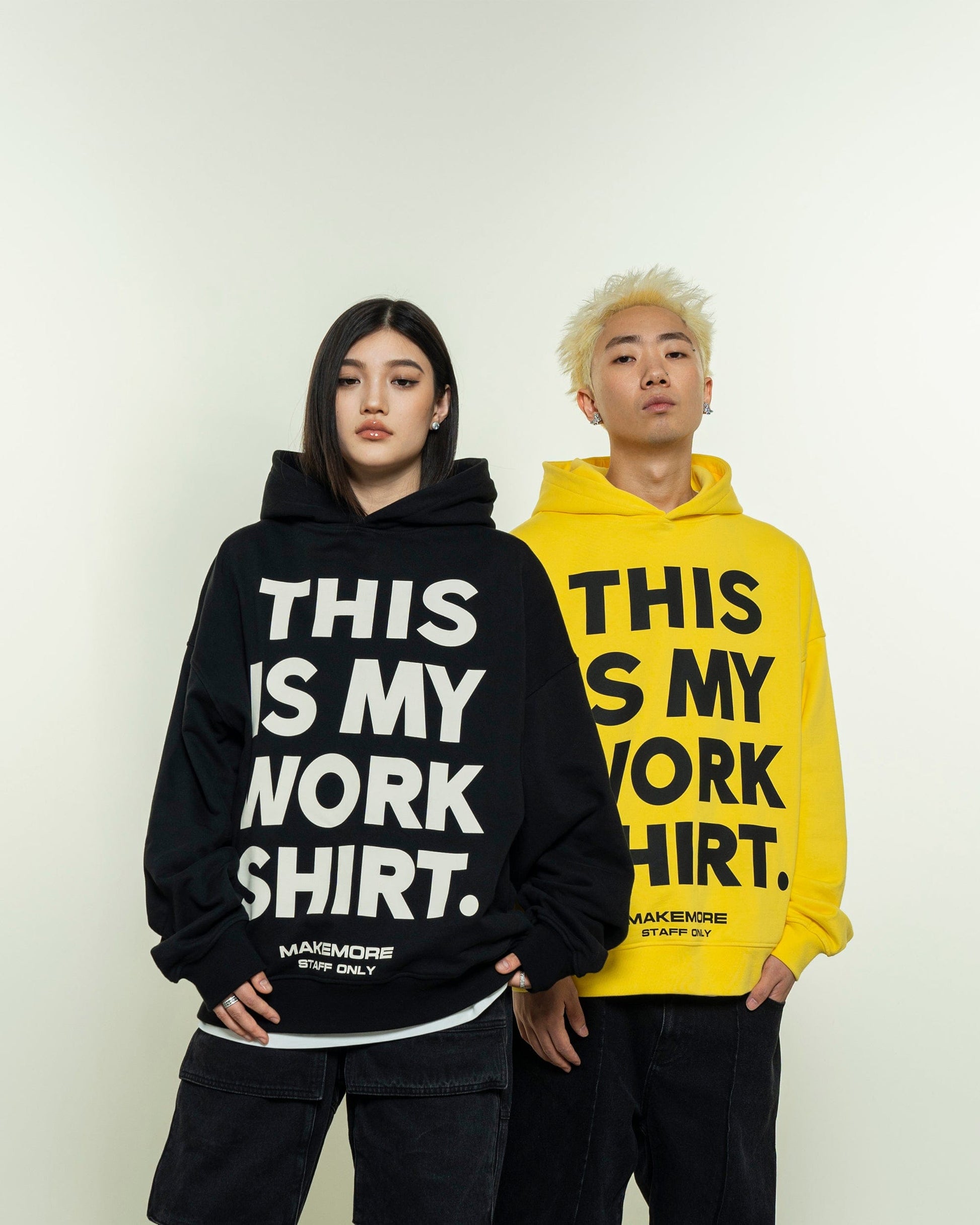 MAKEMORE THIS IS MY WORK SHIRT Hoodie-Hoodie-S-Black-Free Shipping Leatheretro