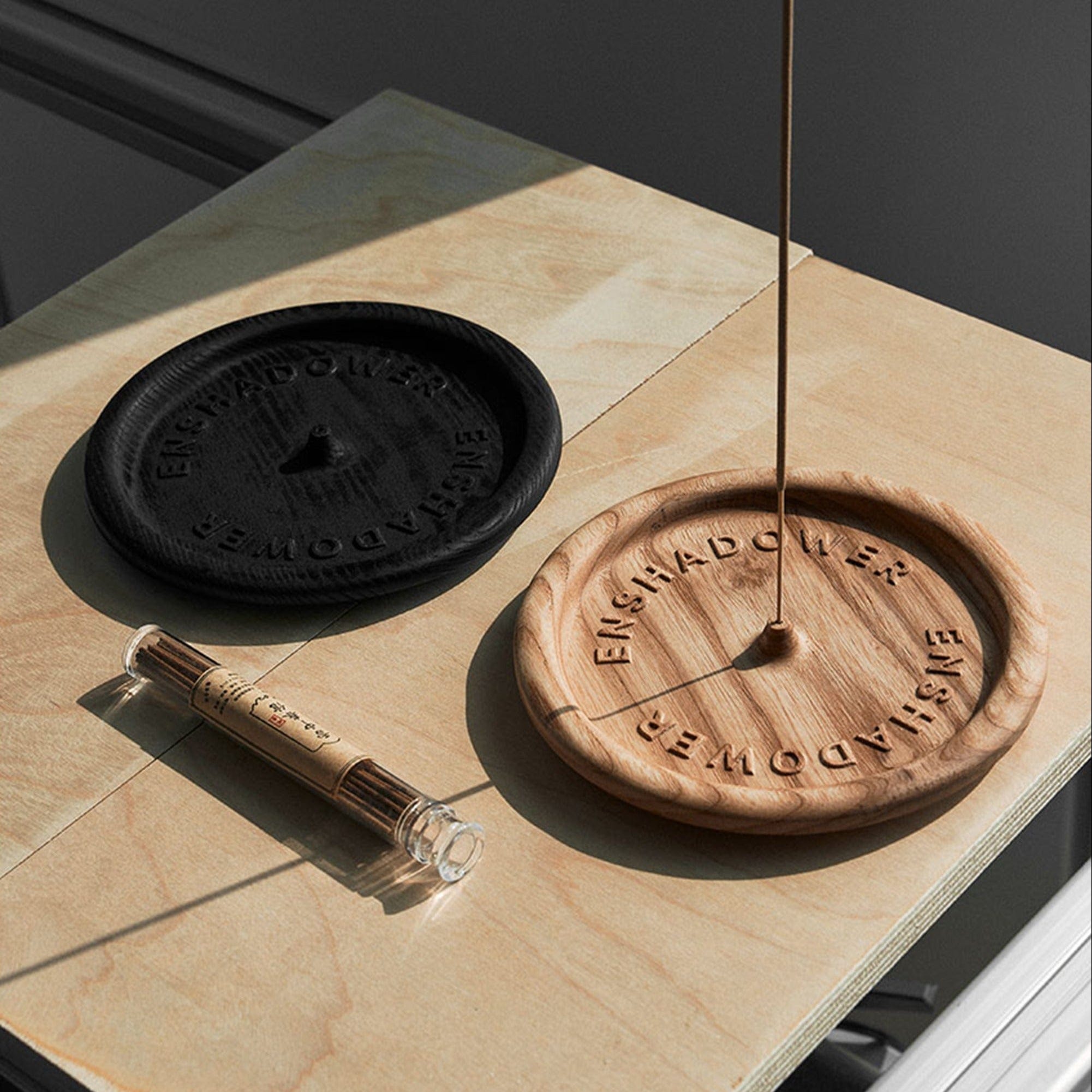 ENSHADOWER Carved Wood LOGO Incense Set-Other Accessories-One Size-Khaki-Free Shipping Leatheretro