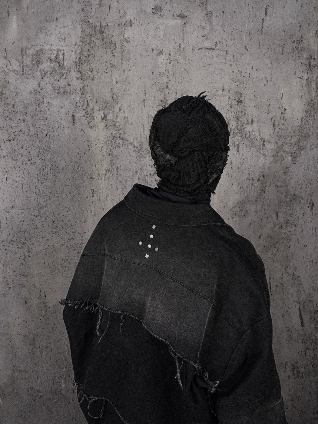 UNDERWATER Raw-Edge Spliced Rivet Jacket-Jacket-S-Free Shipping Leatheretro