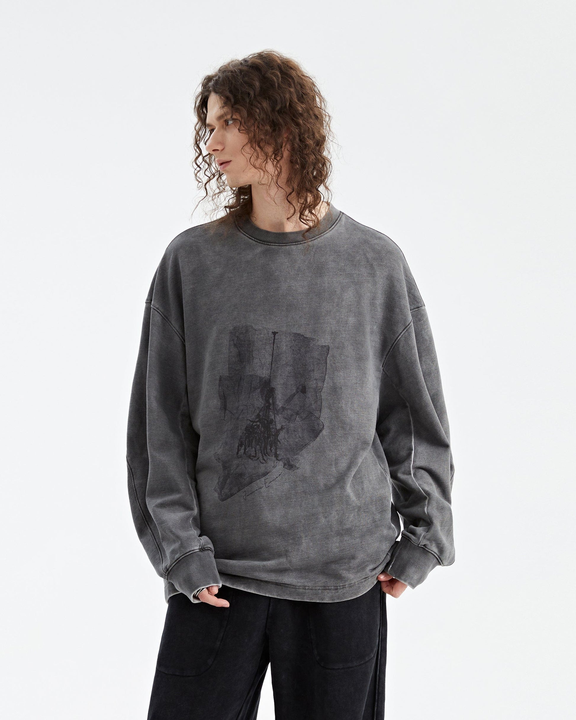 ORGANIC EMOTION The La Vengeance De Hop Frog Long-Sleeve T-Shirts-L/S Tee-S-Free Shipping Leatheretro