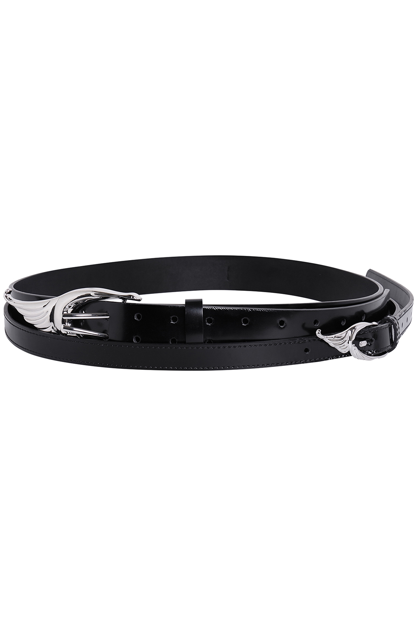 WHISTLEHUNTER Double-Layer Gloss Leather Belt-Accessories-One Size (Preorder)-Free Shipping Leatheretro