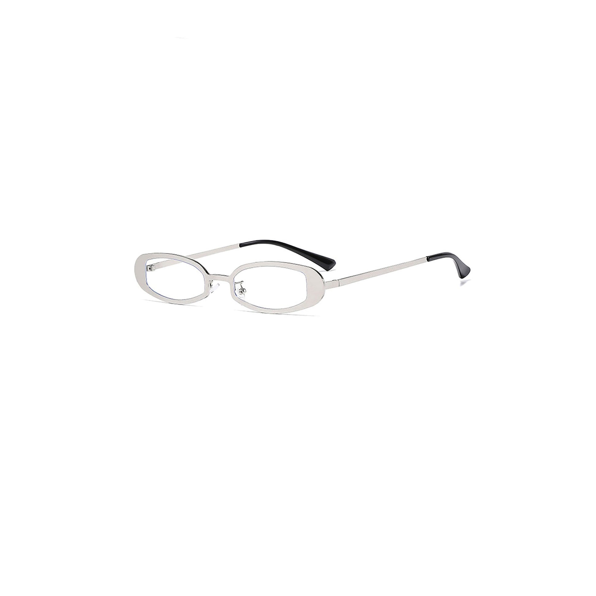 DAMAGE ASIA Silver Framed Sunglasses-Sunglasses-One Size-Black-Free Shipping Leatheretro