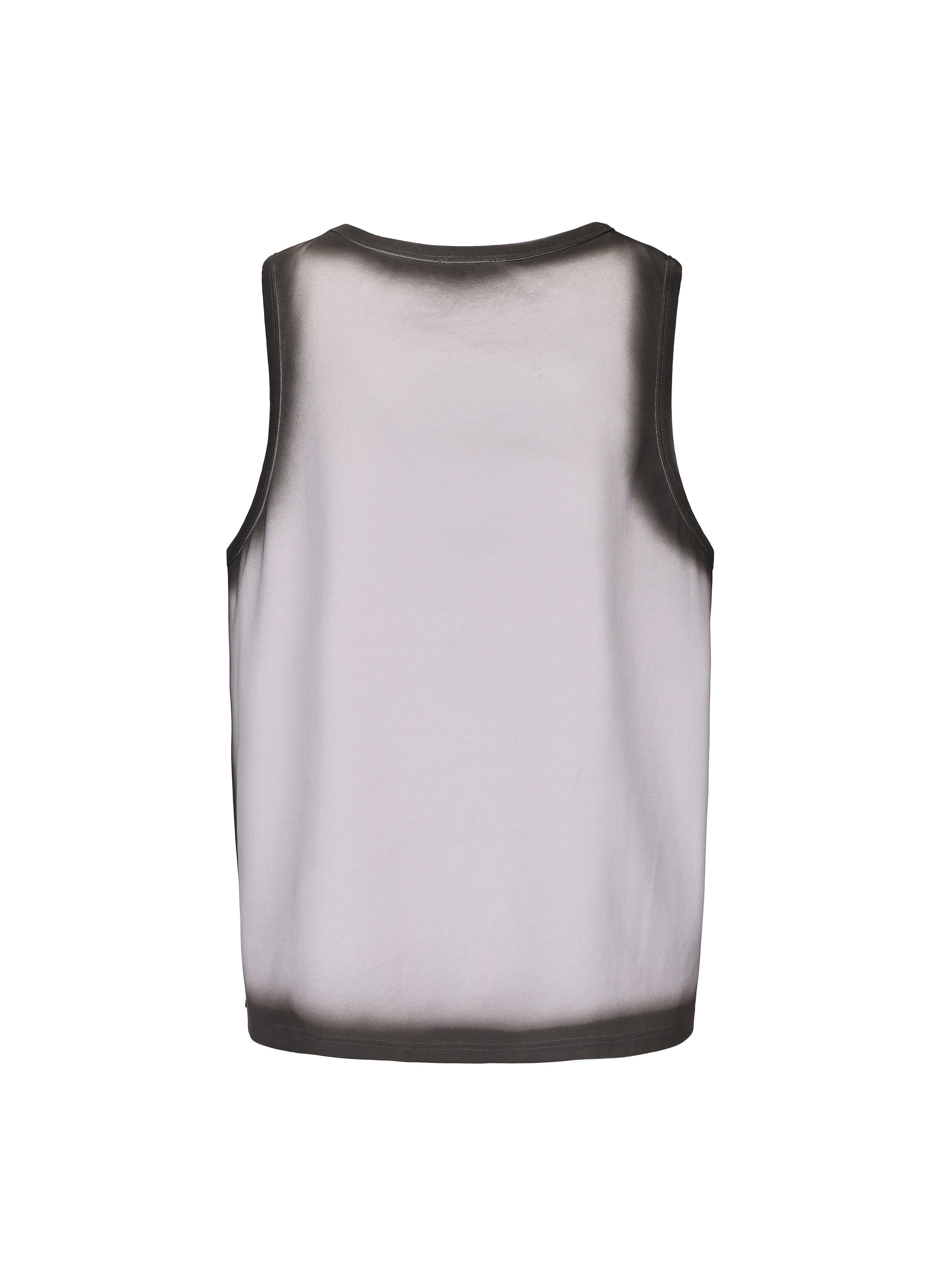 VANN VALRENCE Distressed Edge-Sprayed Oversized Tank Top-T Shirt-S-Free Shipping Leatheretro
