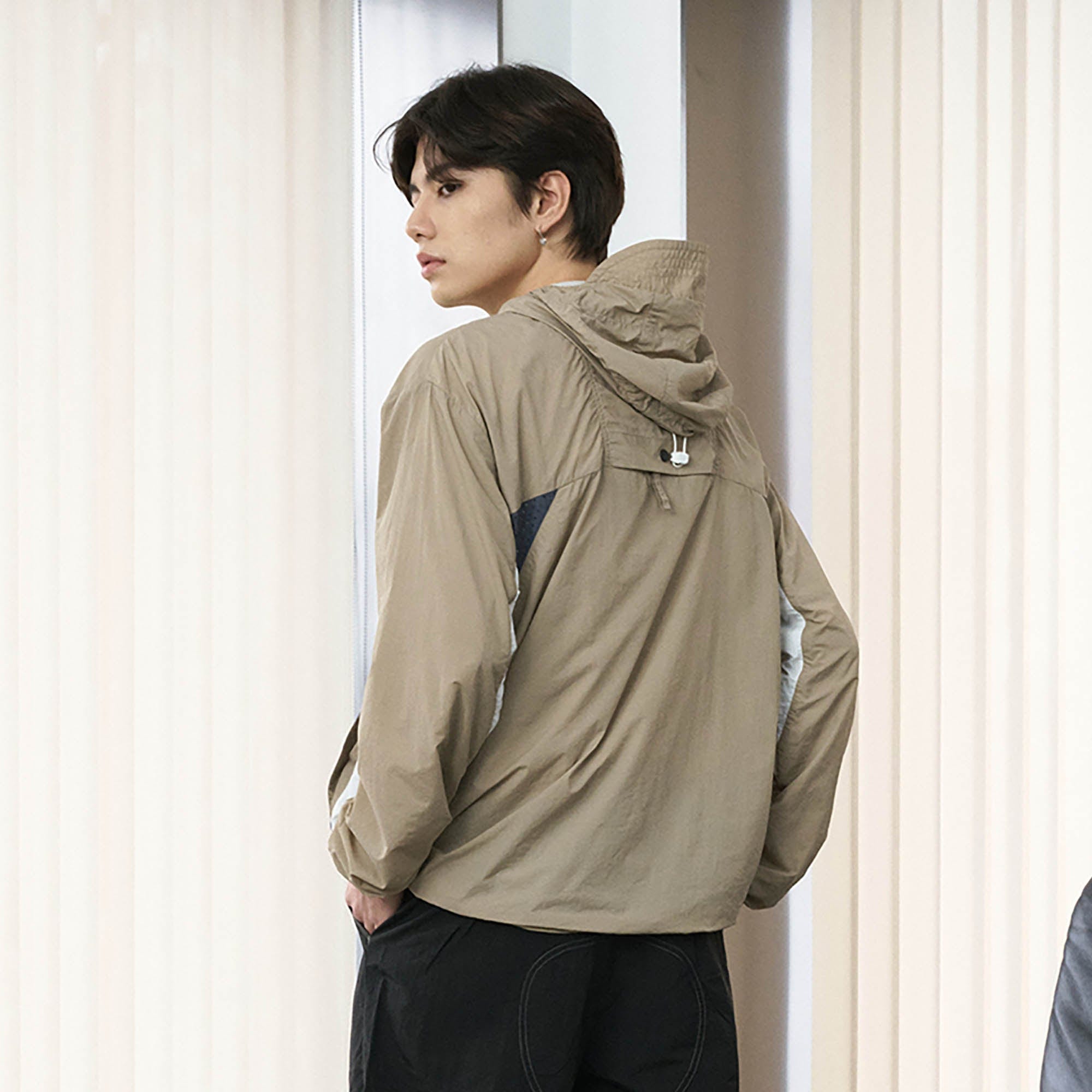 ENSHADOWER Foldable Spliced UV Protection Jacket-Jacket-S-Brown-Free Shipping Leatheretro