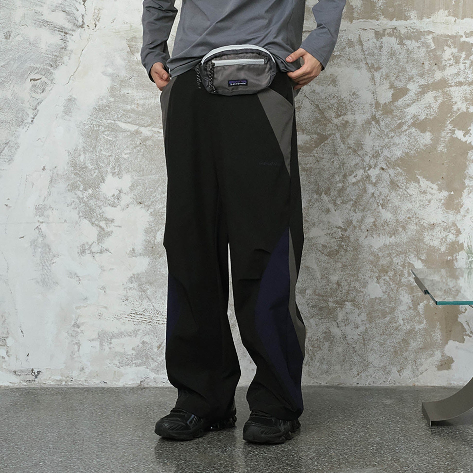 ENSHADOWER Spliced Quick Dry Straight-Leg Pants-Pants-S-Black-Free Shipping Leatheretro