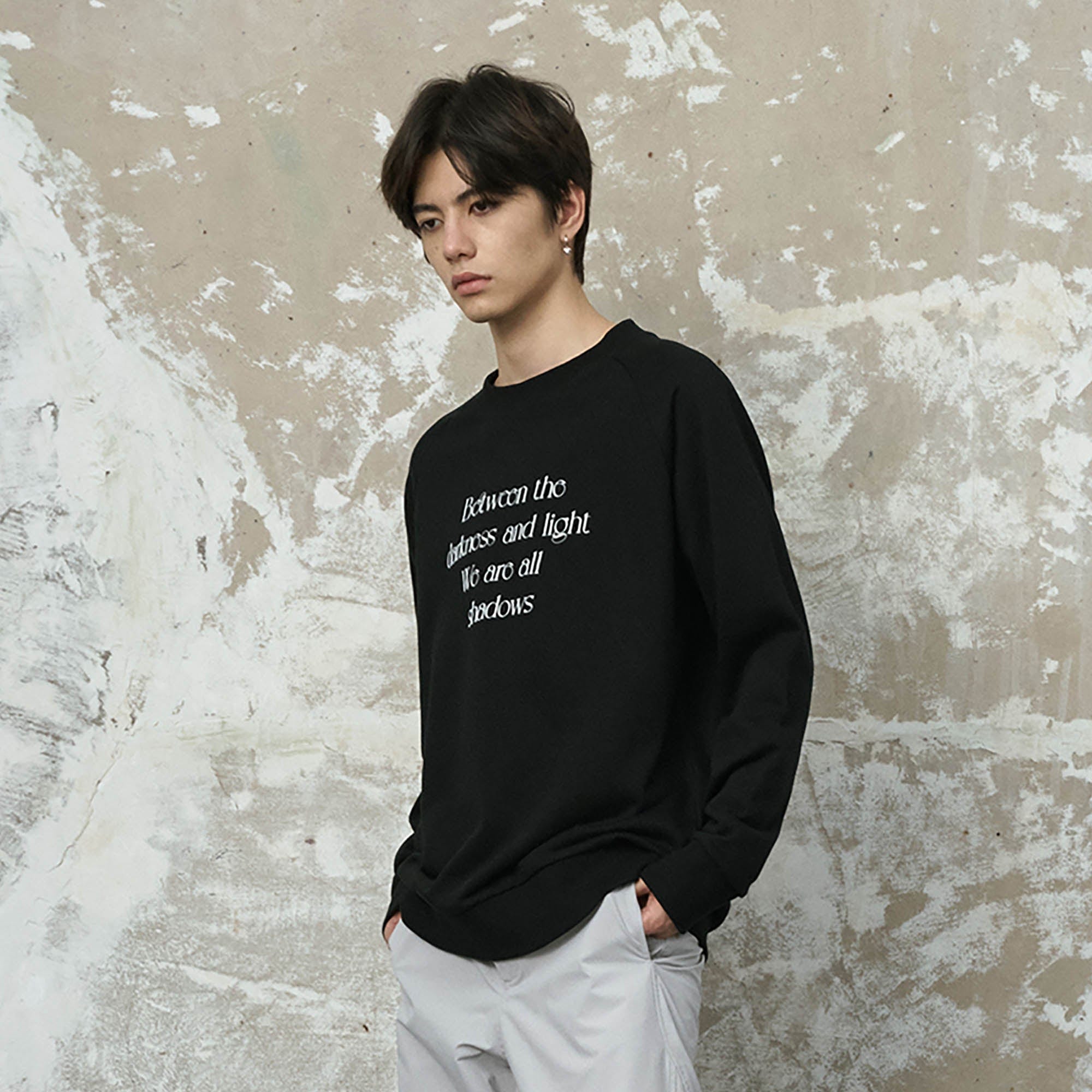 ENSHADOWER Essential Slogan Raglan Sweatshirt-Sweatshirt-S-Green-Free Shipping Leatheretro