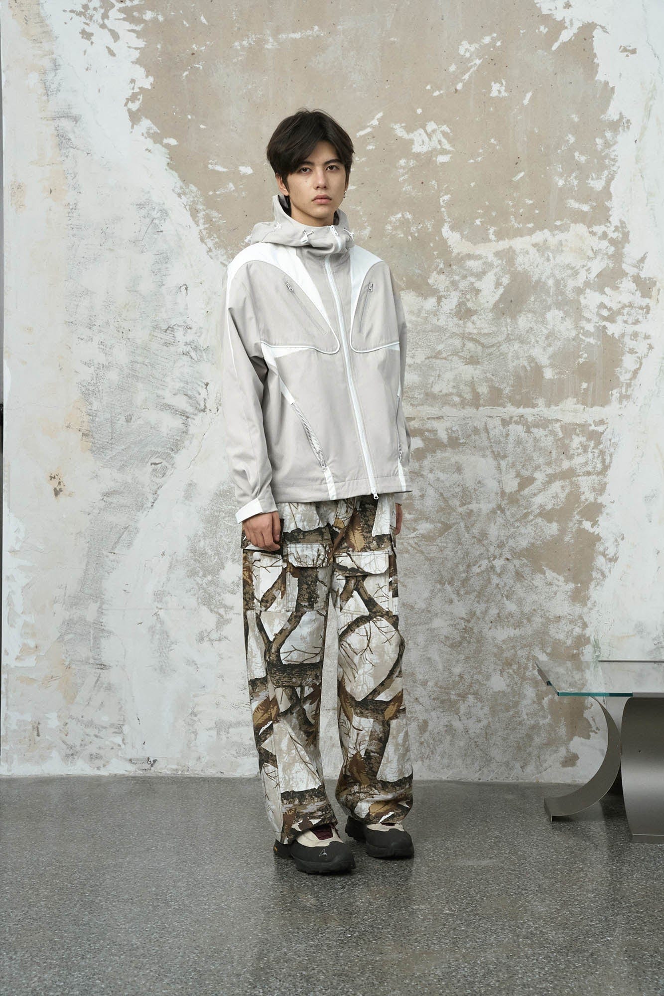 ENSHADOWER Spliced Multi-Pocket Waterproof Hooded Jacket-Jacket-S-Black-Free Shipping Leatheretro