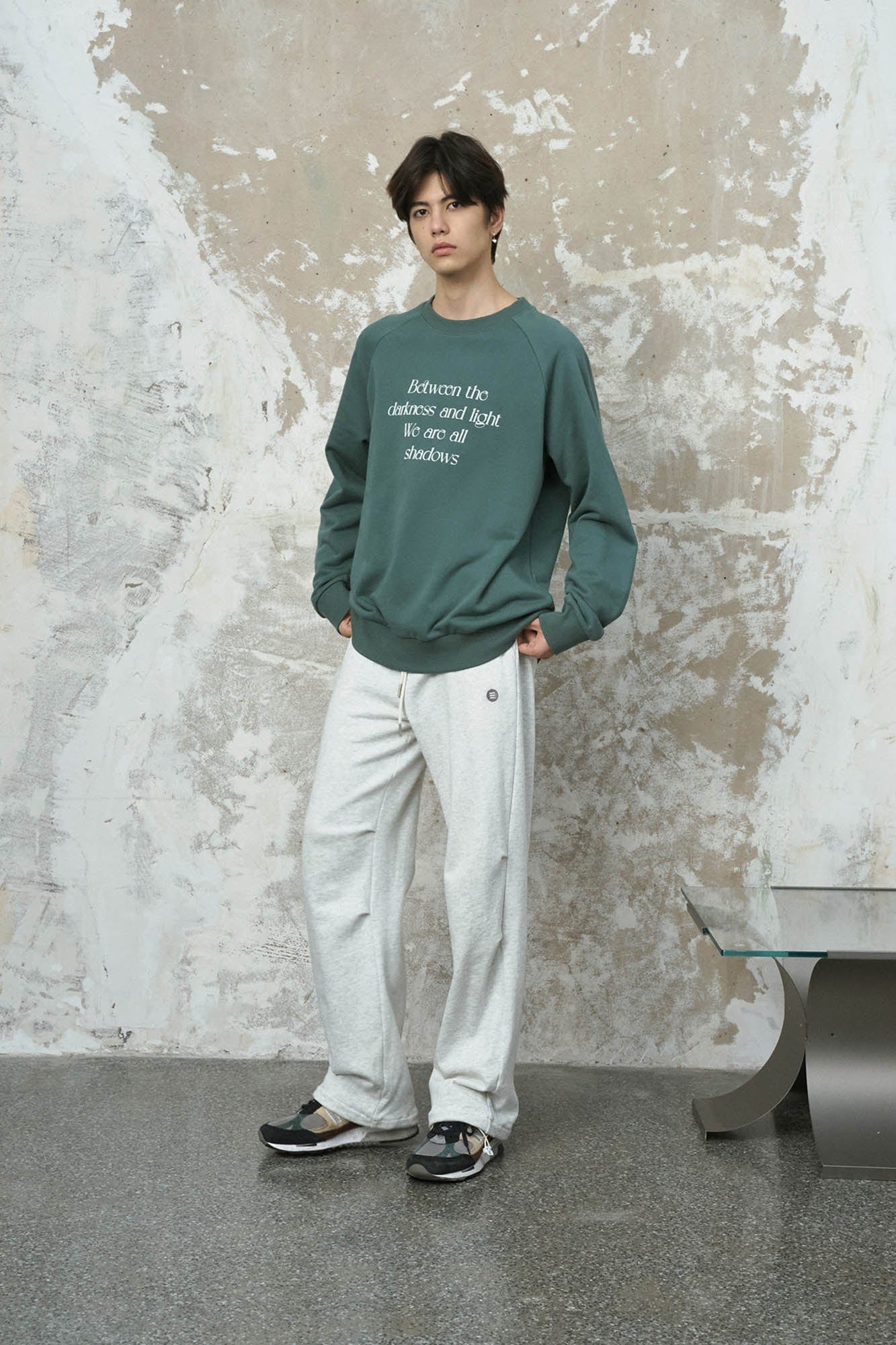 ENSHADOWER Essential Slogan Raglan Sweatshirt-Sweatshirt-S-Green-Free Shipping Leatheretro