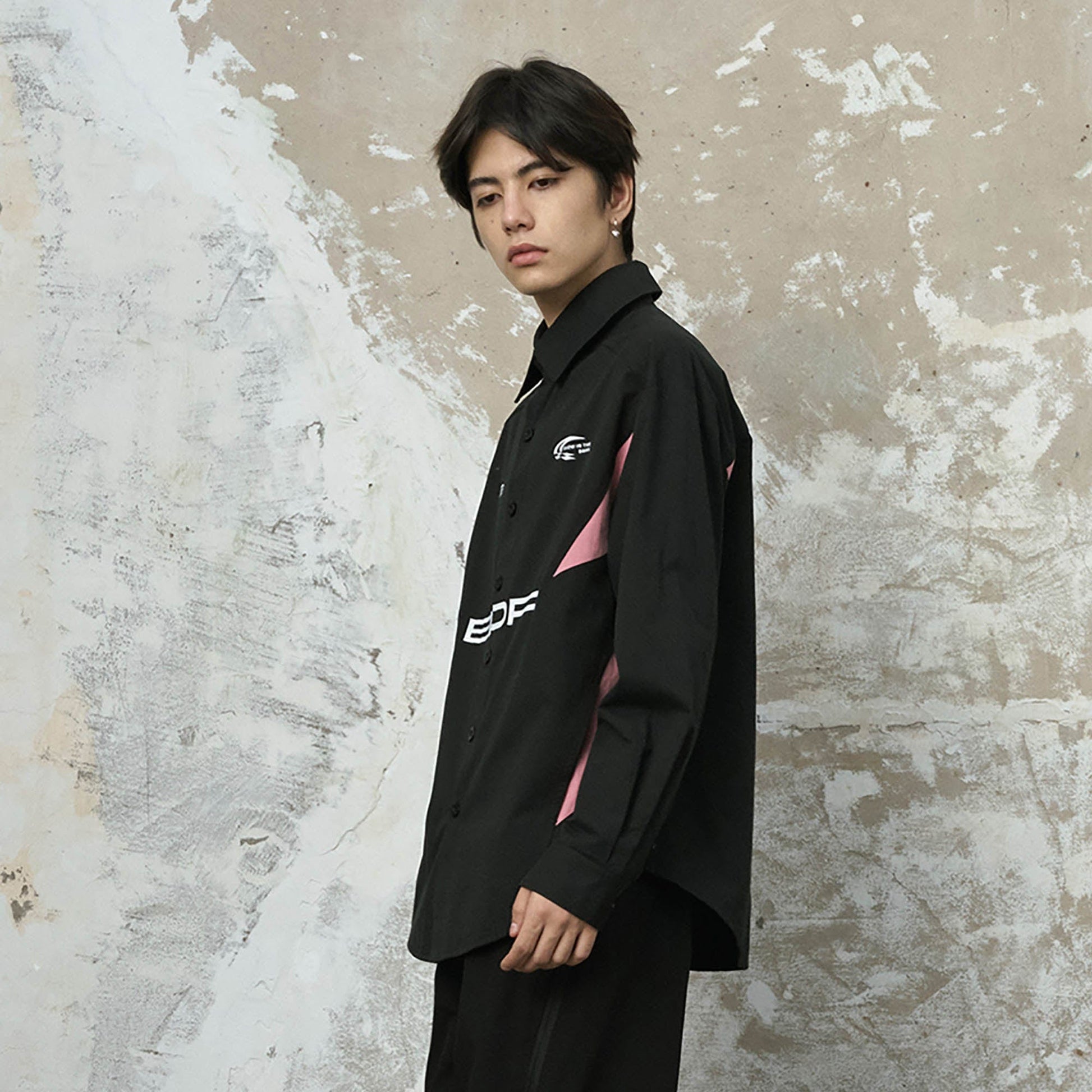 ENSHADOWER Racing Paneled Shirt-Shirt-S-Free Shipping Leatheretro