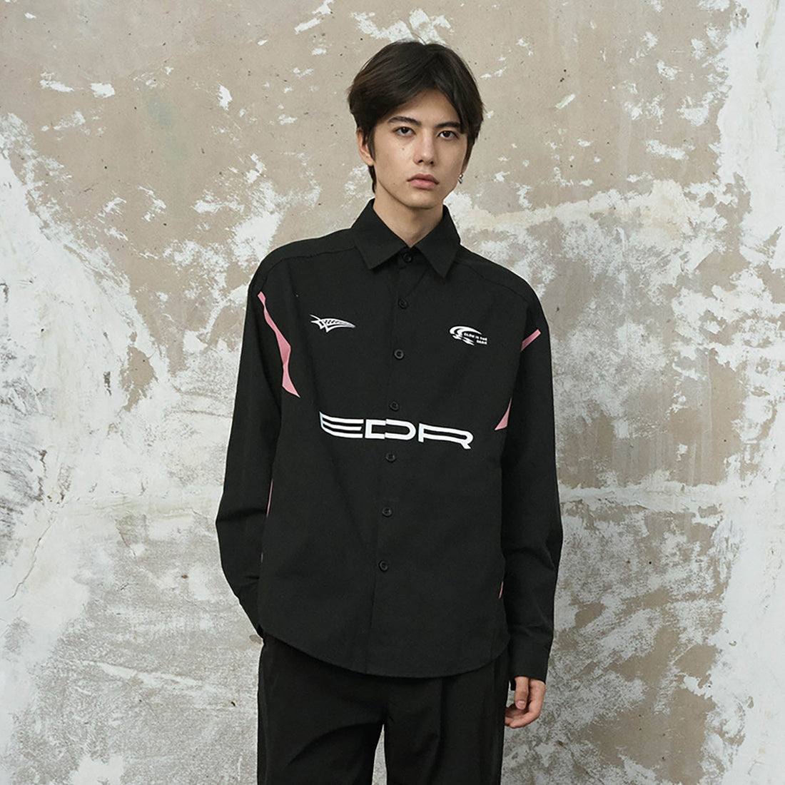 ENSHADOWER Racing Paneled Shirt-Shirt-S-Free Shipping Leatheretro