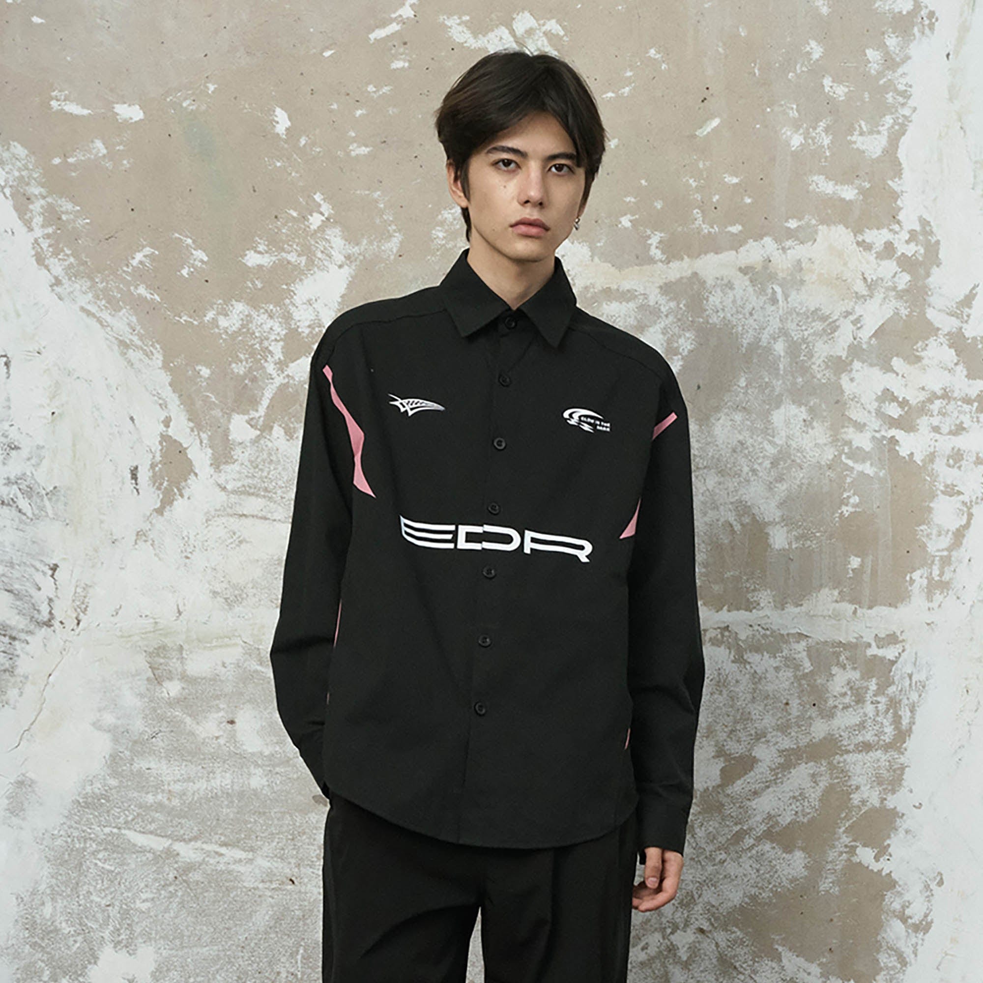 ENSHADOWER Racing Paneled Shirt-Shirt-S-Free Shipping Leatheretro