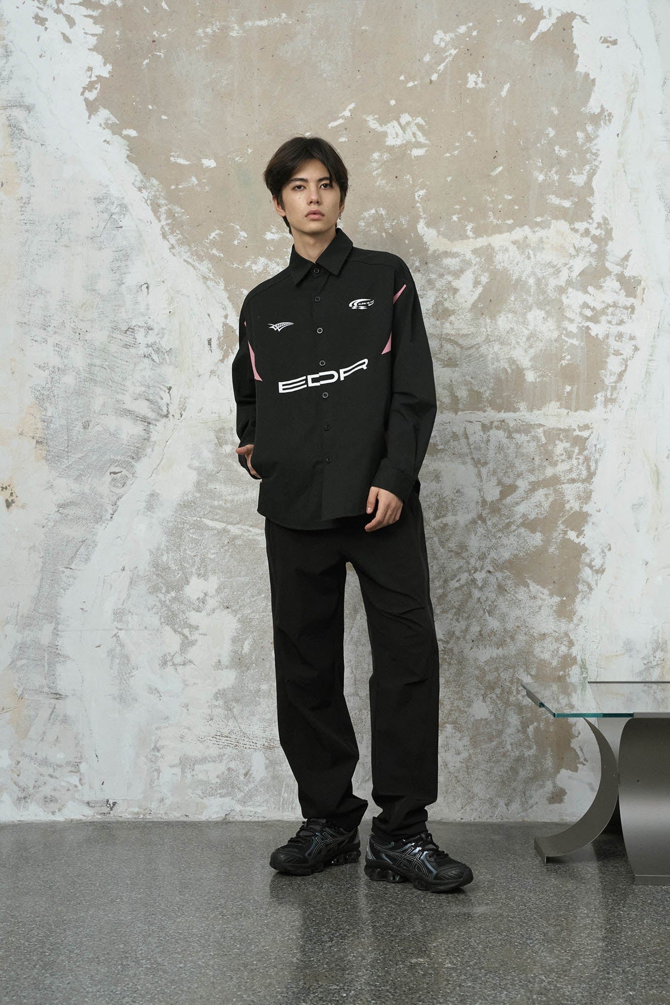 ENSHADOWER Racing Paneled Shirt-Shirt-S-Free Shipping Leatheretro