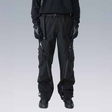 SILENSTORM Arc-Zip Crinkled Water-Repellent Utility Pants-Pants-S-Black-Free Shipping Leatheretro