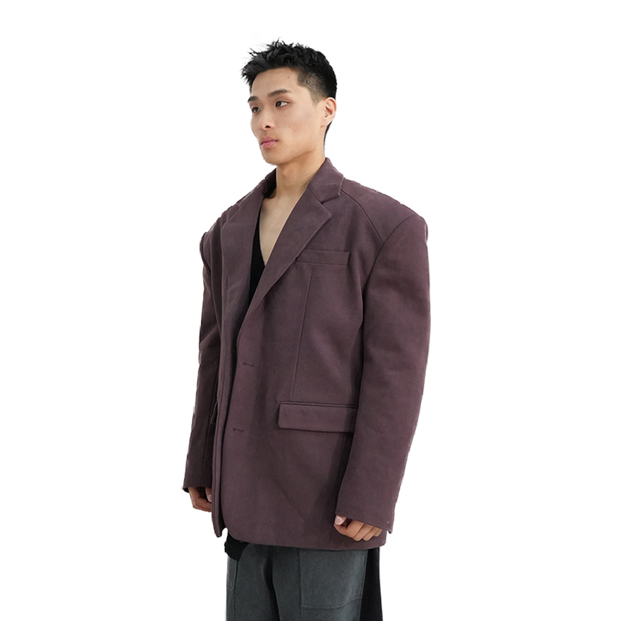 VANN VALRENCE Essential Padded Boxy Blazer-Jacket-S-Free Shipping Leatheretro