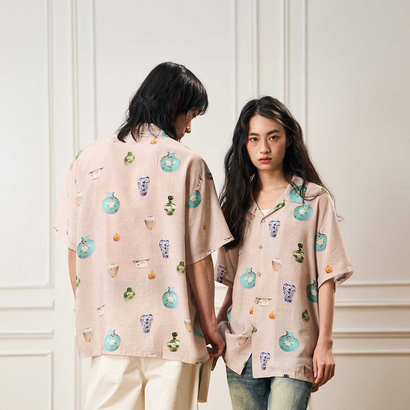 EPIC POETRY Porcelain Full-Print Half Shirt-Half shirt-S-Free Shipping Leatheretro