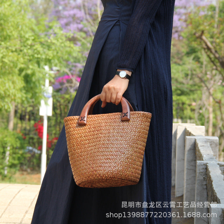 Handwoven Rattan & Straw Tote Bag for Women-Handbags-C113 Small-Free Shipping Leatheretro