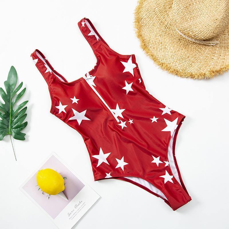 One Piece Summer Beach Swimsuits-Women Swimwear-12-S-Free Shipping Leatheretro