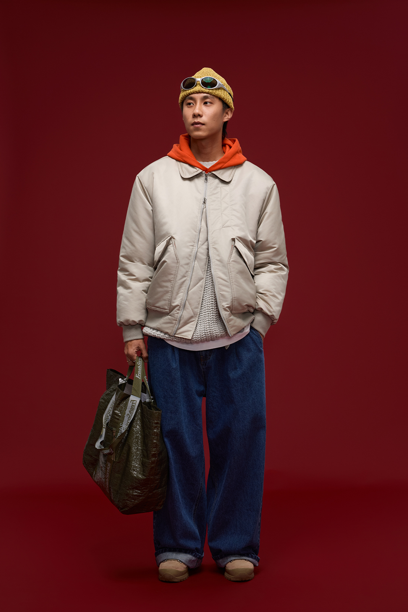 BANANA CLUB Essential Washed Wide-Leg Jeans