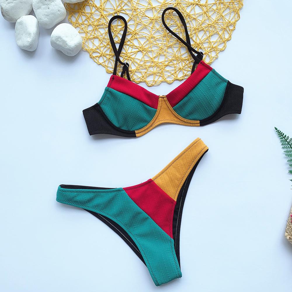 Sexy Colorful Summer Beach Swimsuit-Women Swimwear-One Piece-S-Free Shipping Leatheretro