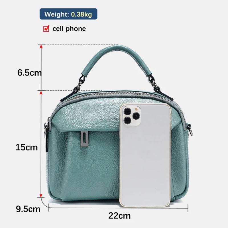 Stylish Genuine Leather Satchel Purse for Women-Handbags, Wallets & Cases-Brown-Free Shipping Leatheretro