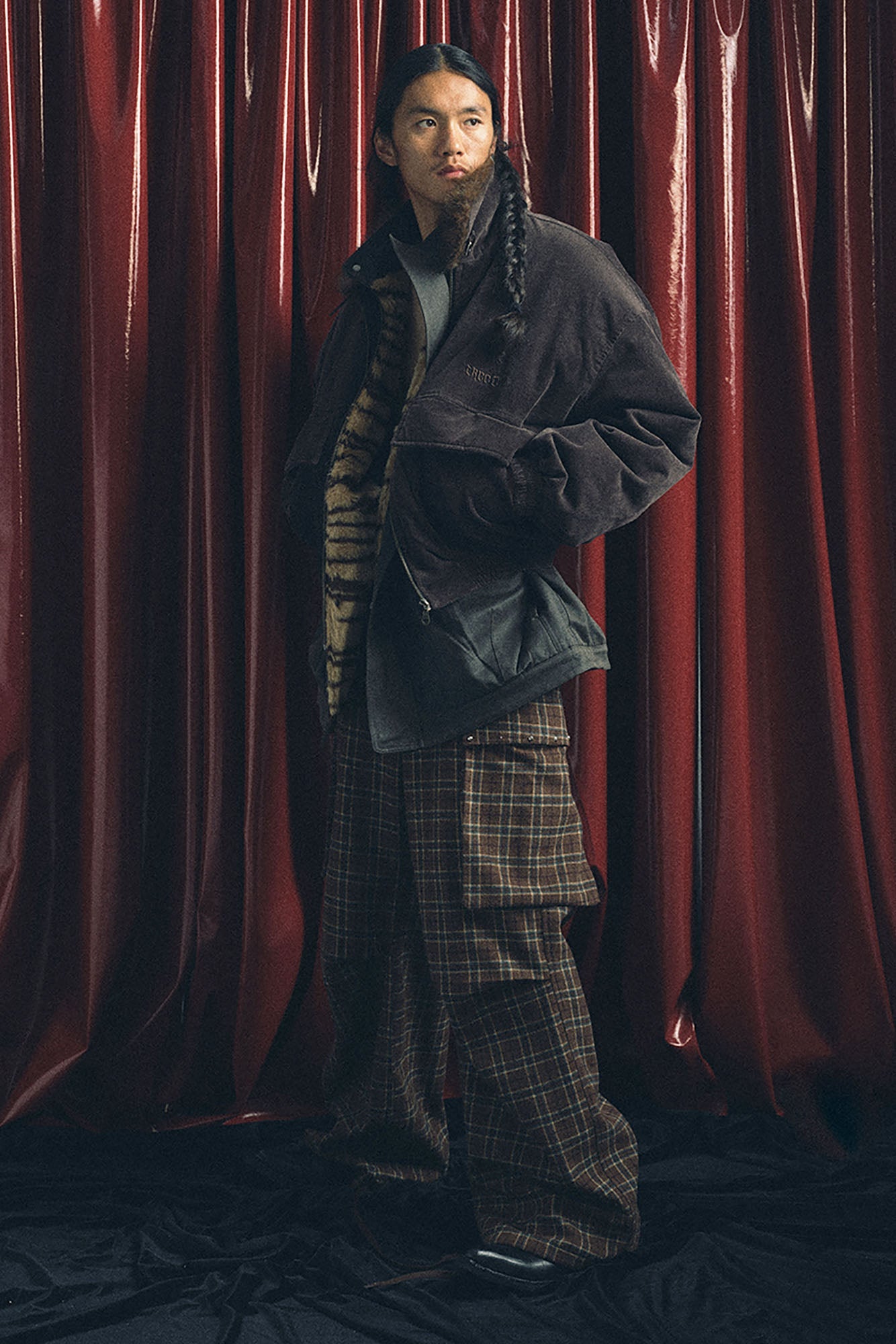 TRECLUB Faux Fur Collar Corduroy Jacket-Jacket-S (Preorder)-Free Shipping Leatheretro