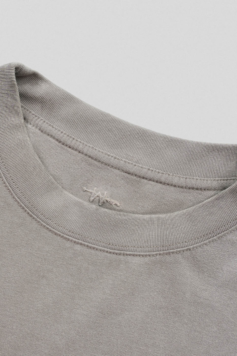 UNDERWATER Distressed Embroidery T-Shirt Light Sand-T Shirt-S-Free Shipping Leatheretro