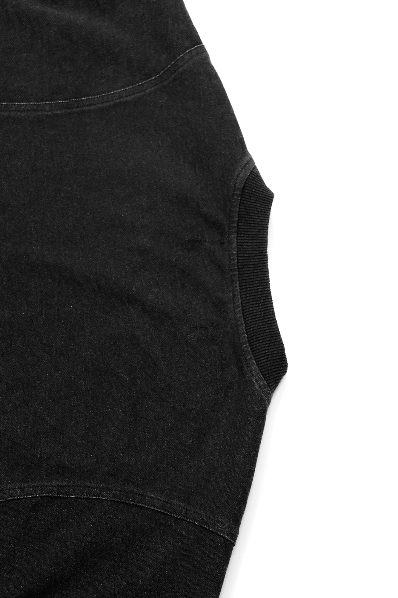 RELABEL Detachable Hood Washed Denim Tee-T Shirt-XS-Free Shipping Leatheretro