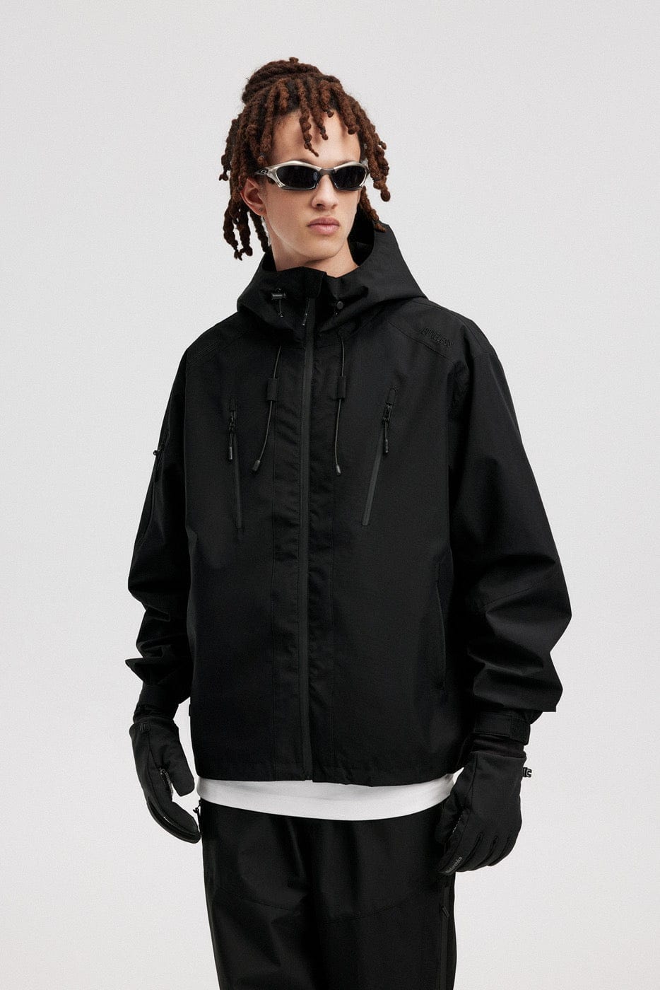 BONELESS Modern Splash-Proof Raglan Windbreaker-Jacket-S-Yellow-Free Shipping Leatheretro