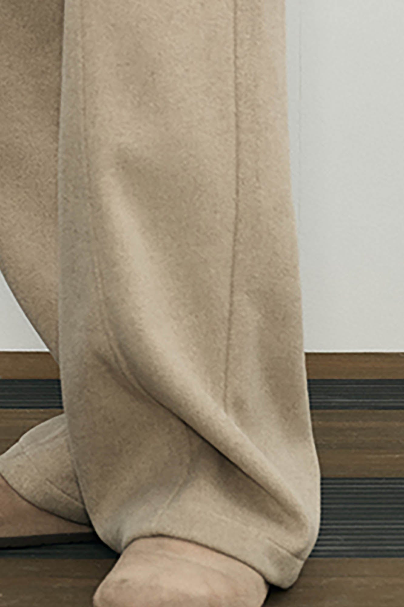 KREATE Double-Breasted Straight-Leg Pants-Pants-S - 30"-Khaki-Free Shipping Leatheretro